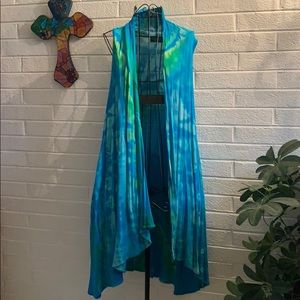 Tie dyed Boho Vest